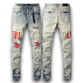 Amiri Men s High-end Casual Fashion Personality Vintage Jeans Size 28-40 13 eBay